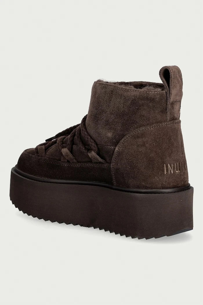 Inuikii Classic Low Platform süet kadın apreski