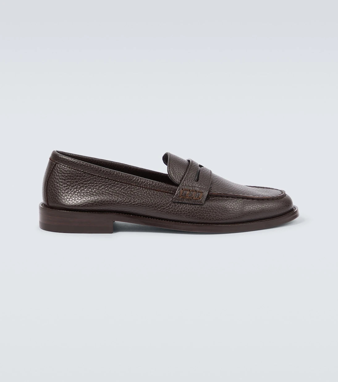 Manolo Blahnik - Perry leather penny loafers