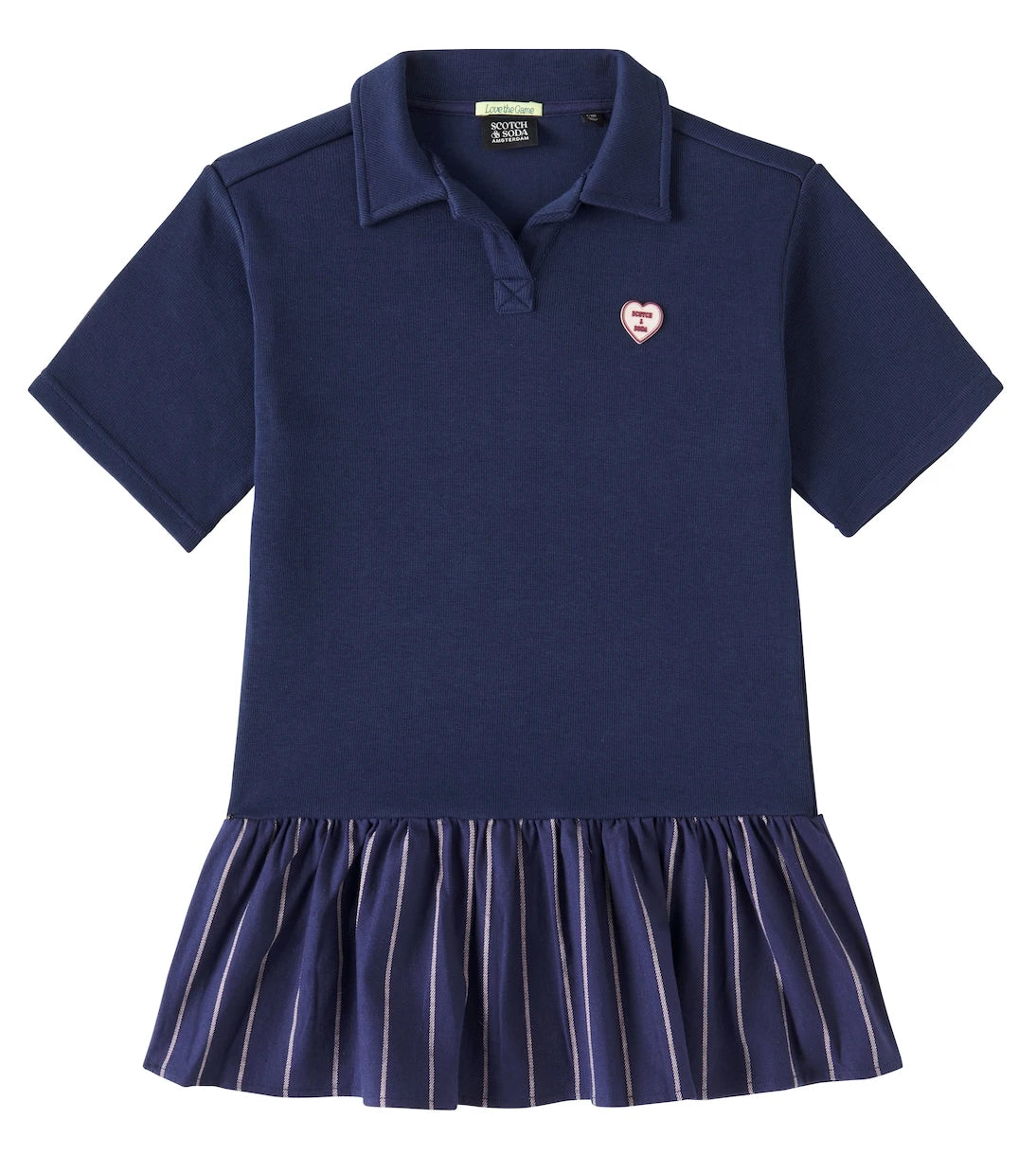 Scotch & Soda Kids - Ruffled cotton polo shirt