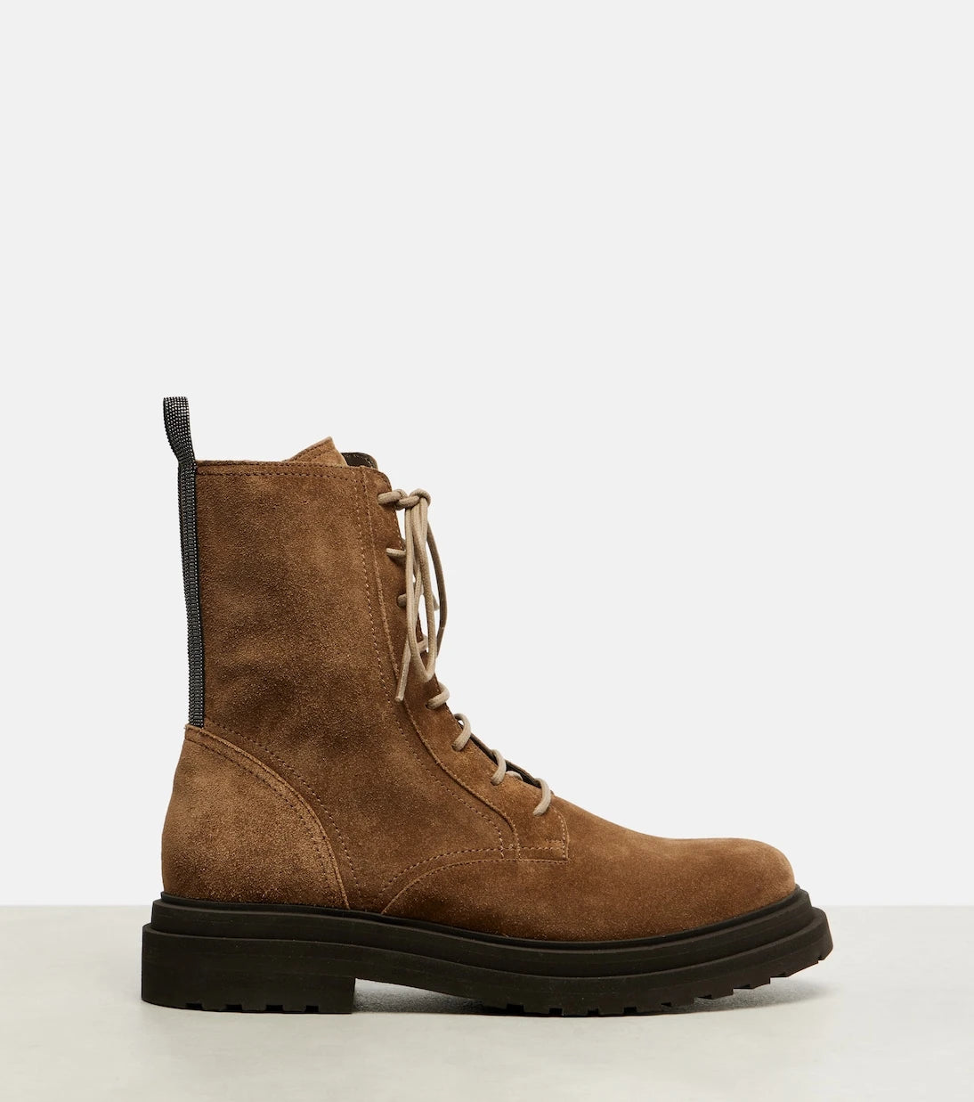Brunello Cucinelli - Suede combat boots