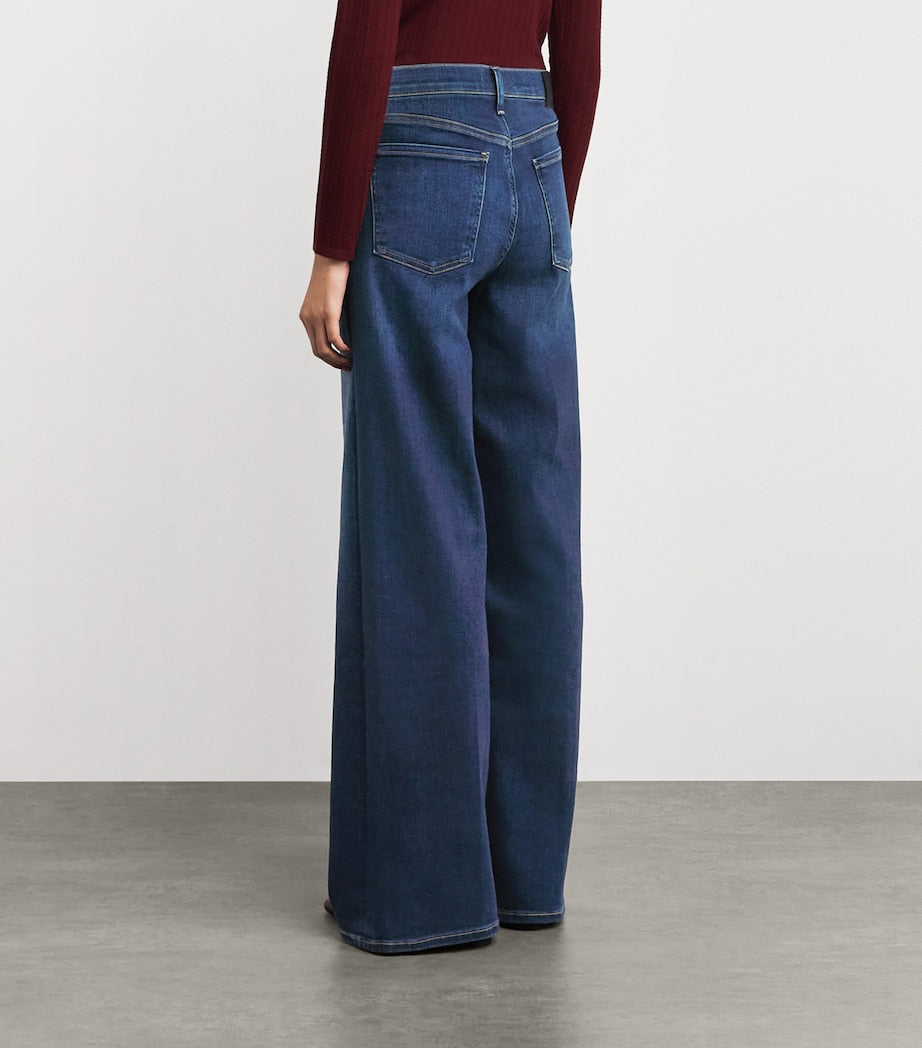 Blue Lyra Long Wide-Leg Jeans