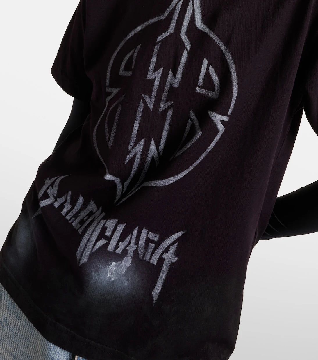 Balenciaga - Metal BB oversized cotton jersey T-shirt