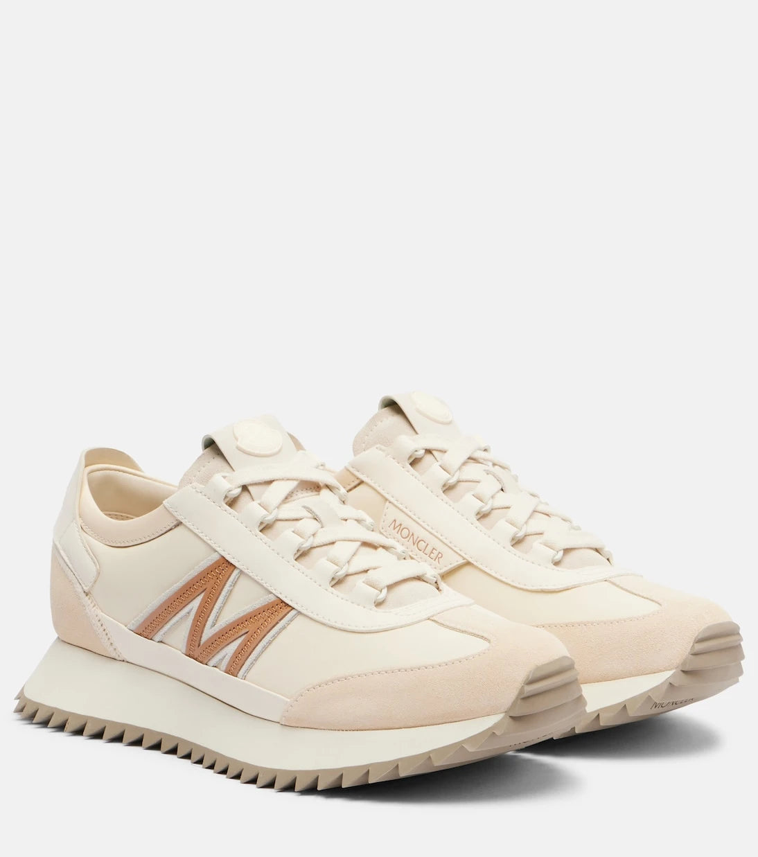 Moncler - Pacey2 suede-trimmed sneakers