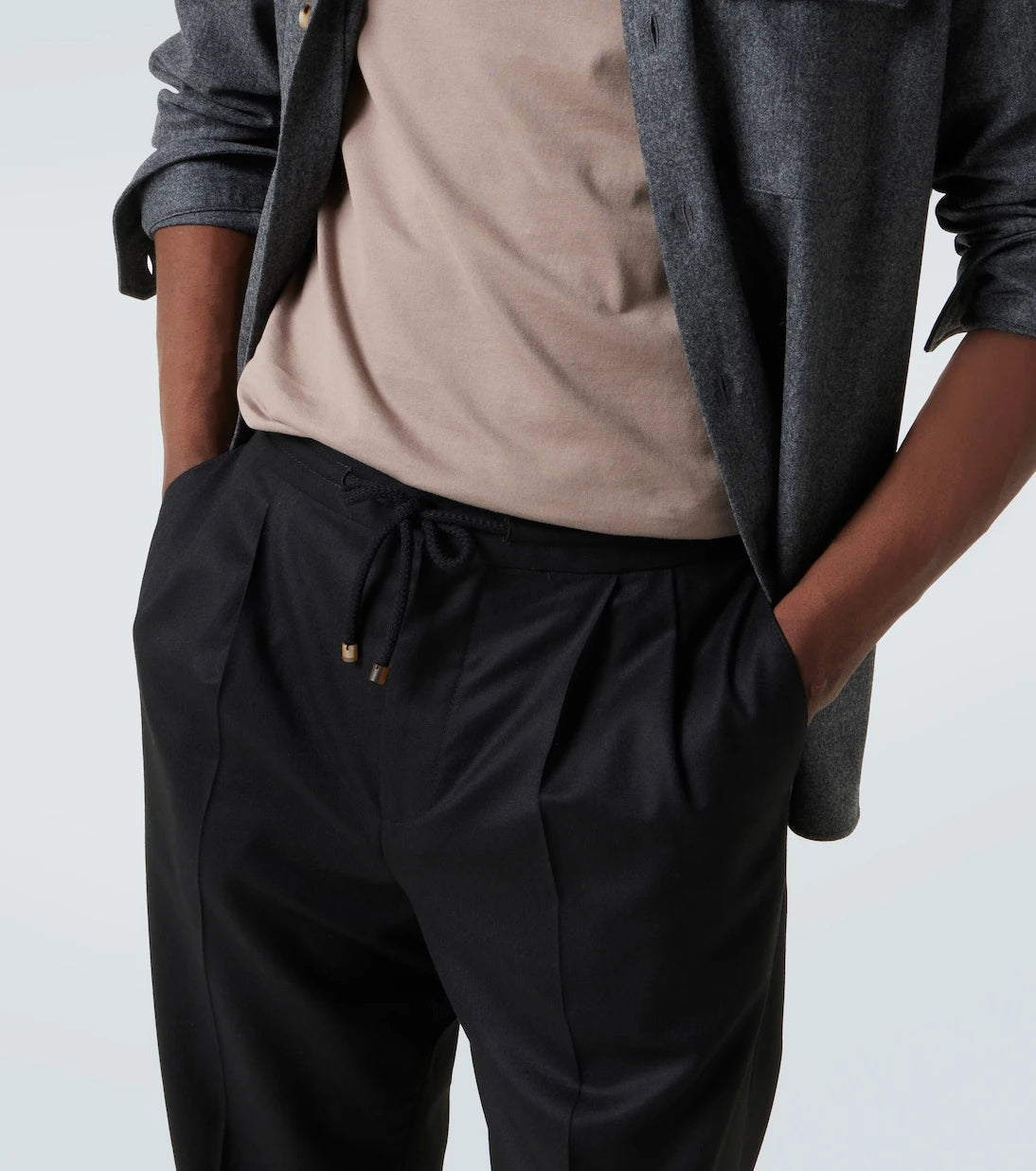 برونيللو كوتشينيللي - بنطال تضييق من الصوف البكر