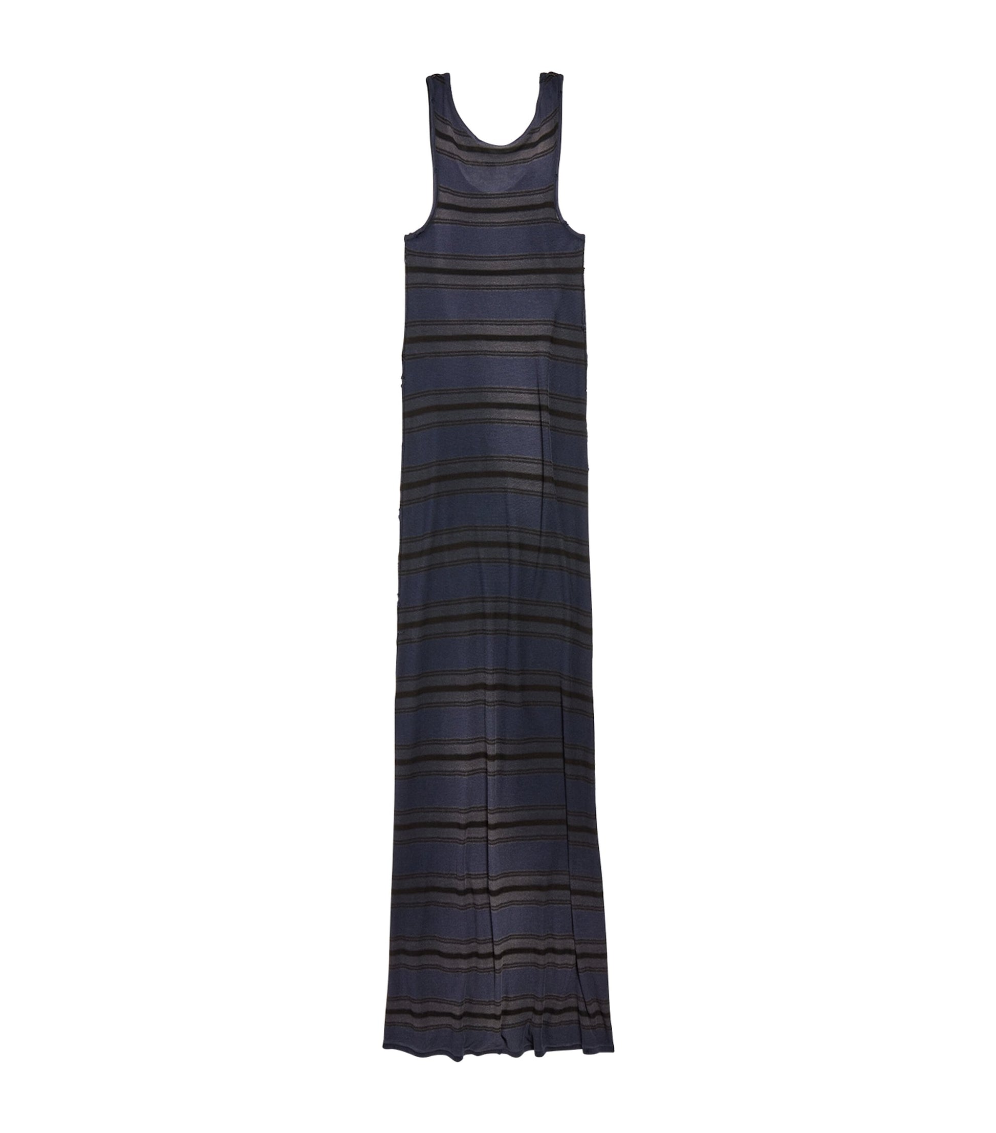Balenciaga Black Cotton-Blend Tank Top Maxi Dress