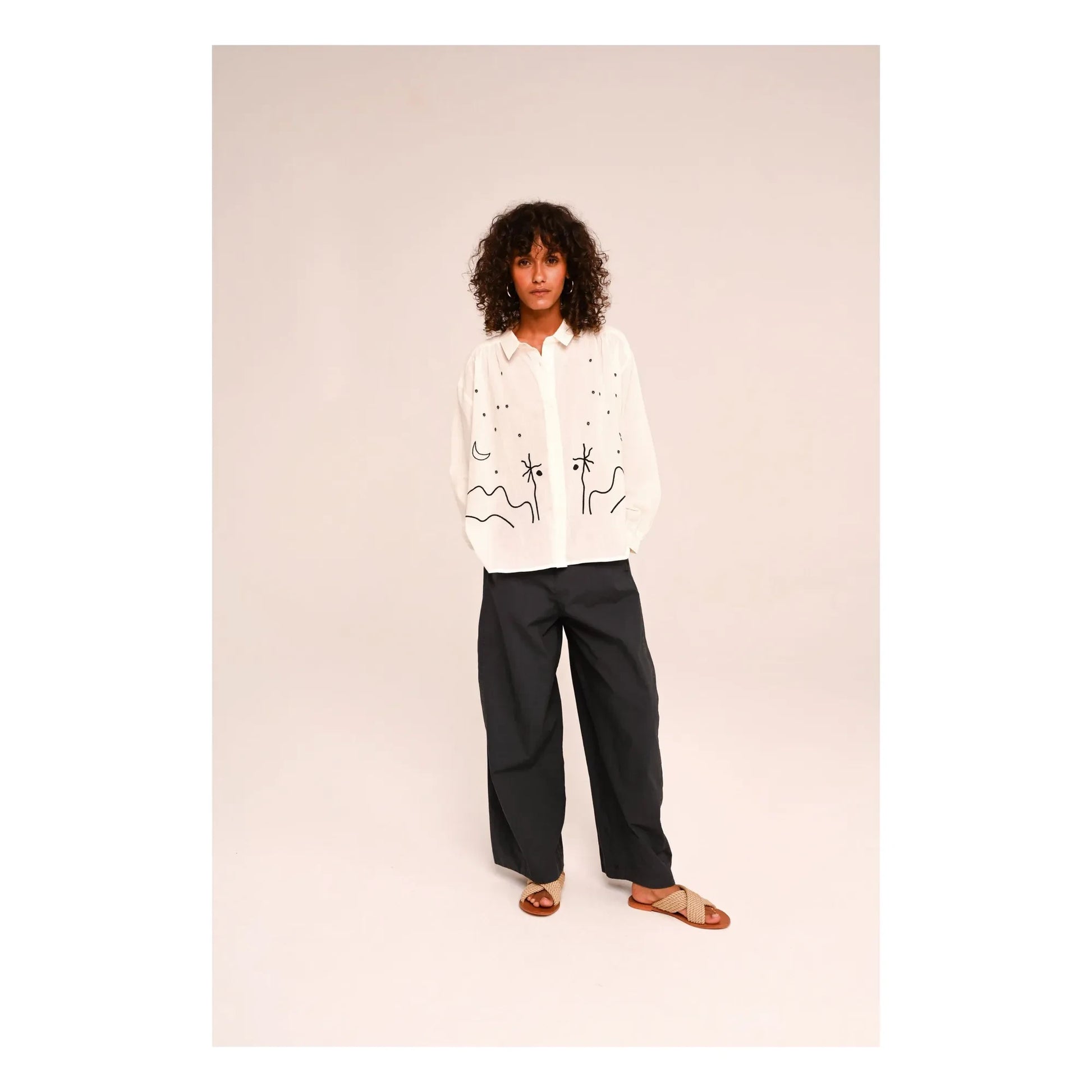 Sacrécoeur - Ali Casa Voile de Coton shirt | Black