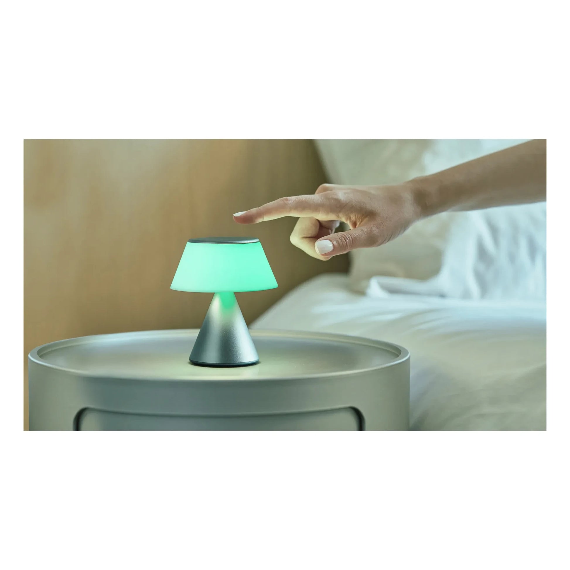 Lexon - Luma Portable LED Lamp | Steel Grey