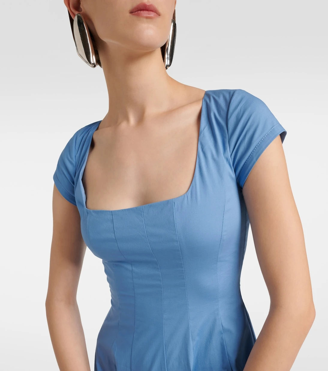 Staud - Wells cotton midi dress