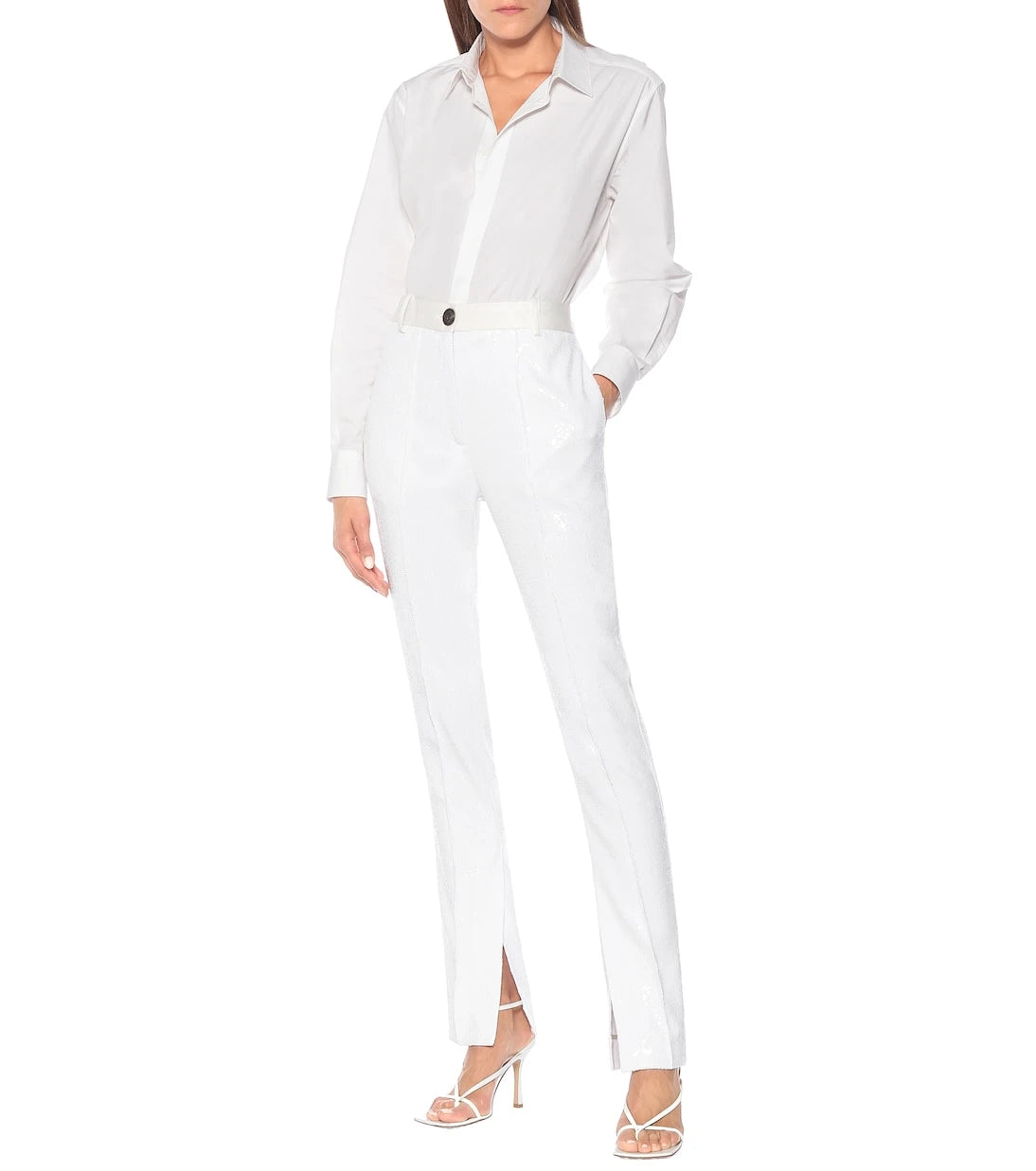 Peter Do - Sequined high-rise slim pants