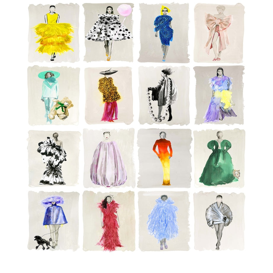 Cole & Son x Harrods Interior Design 175 Anniversary Edition Couture Carousel Wallpaper - Bright Multi Pearl