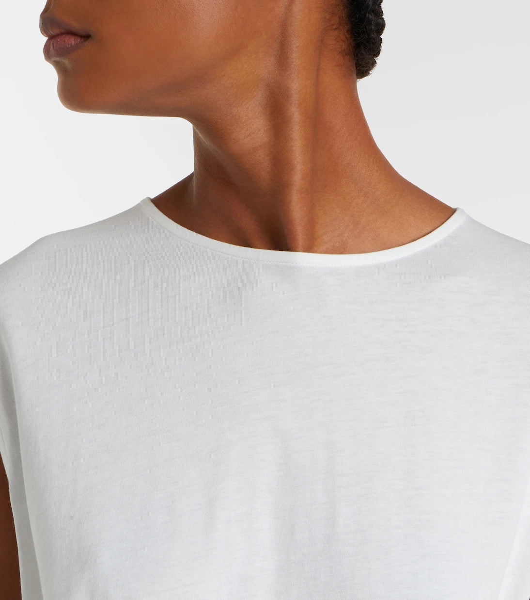 Toteme - Gathered cotton jersey midi dress