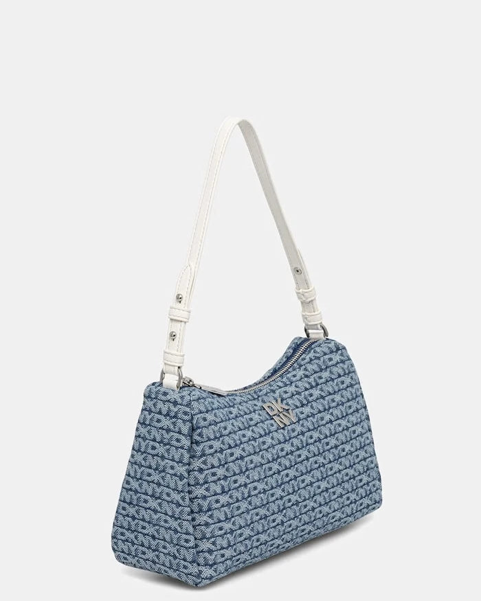 DKNY kadın denim hobo çanta REMY