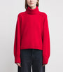 ME+EM Red Cashmere Snood Sweater