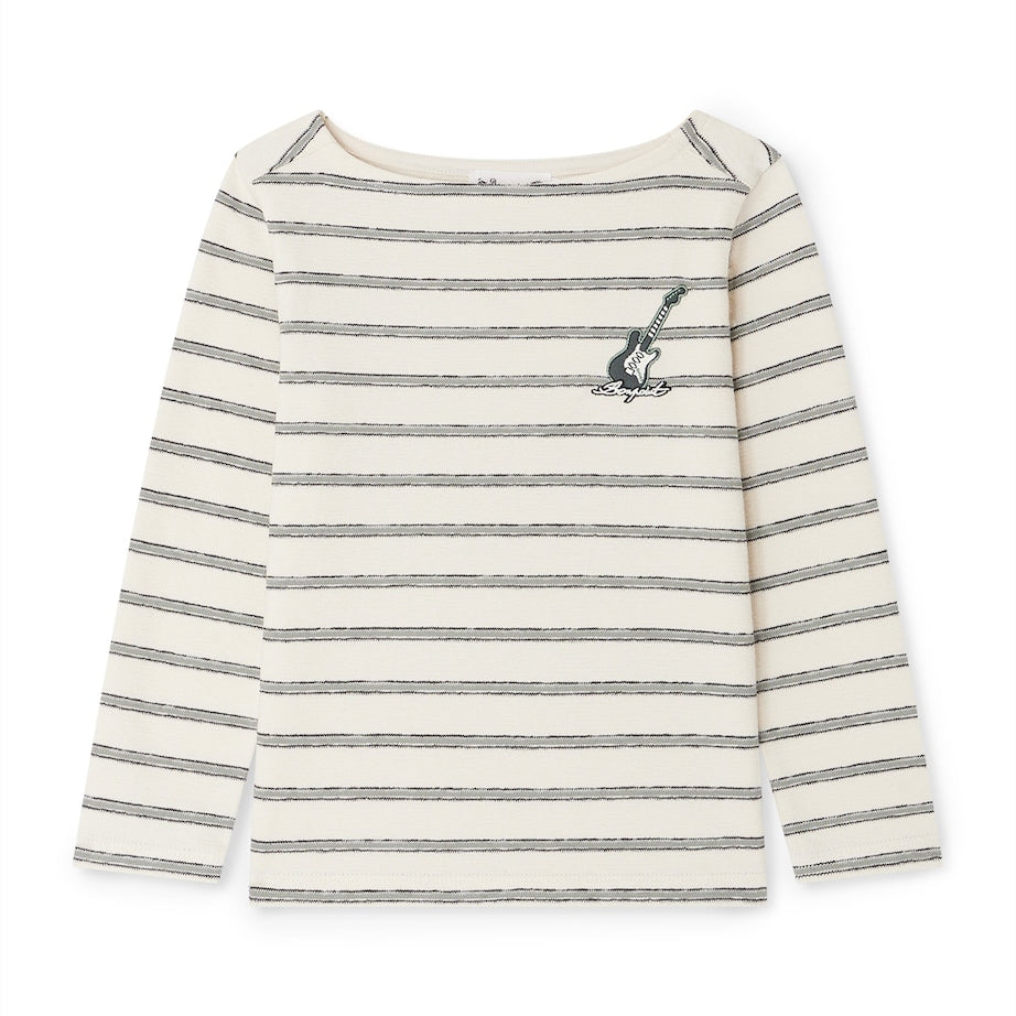 Organic Cotton Stripe Baudelaire T-Shirt (10-14 Years)