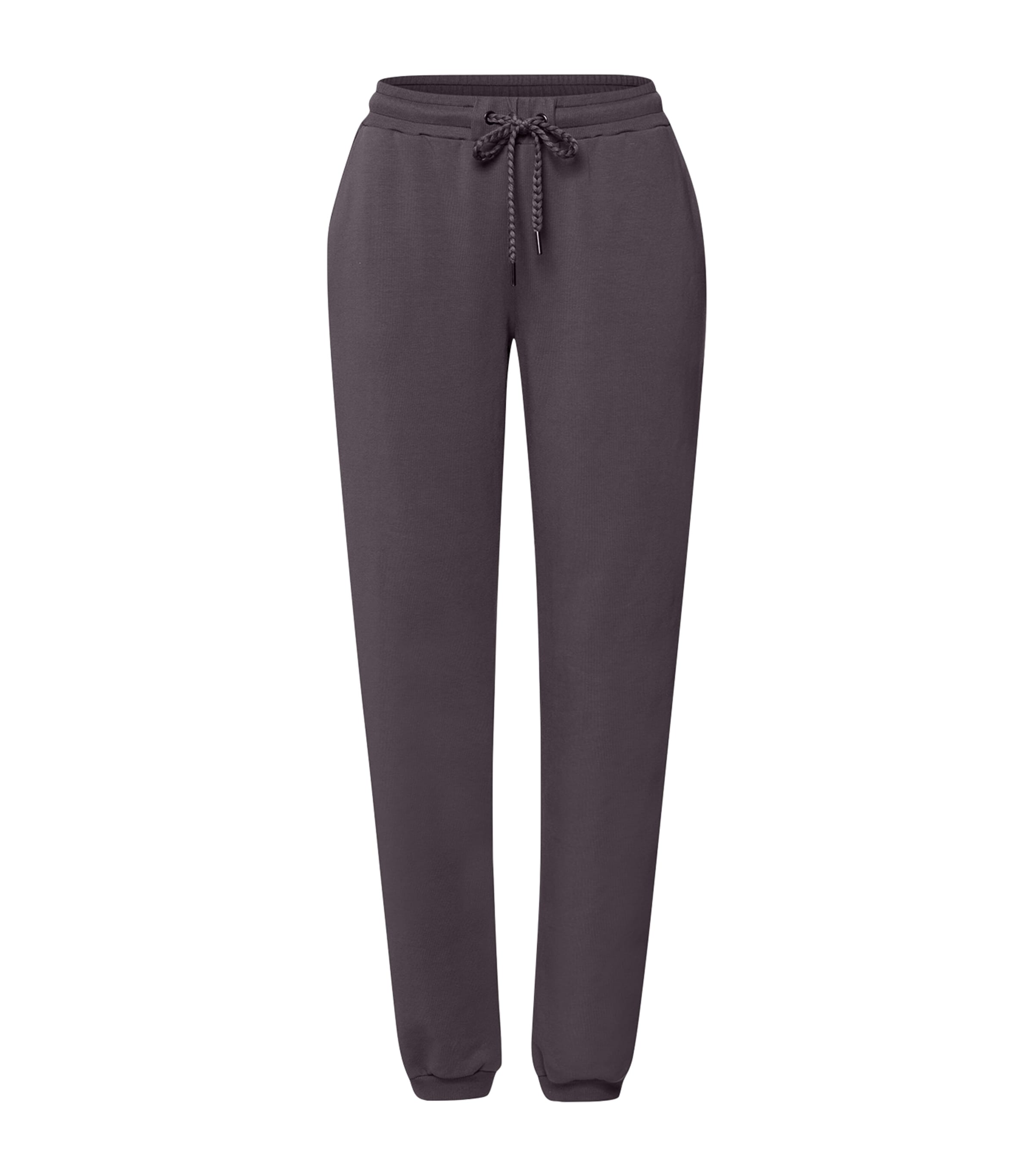 Black Organic Cotton-Blend Natural Living Long Trousers