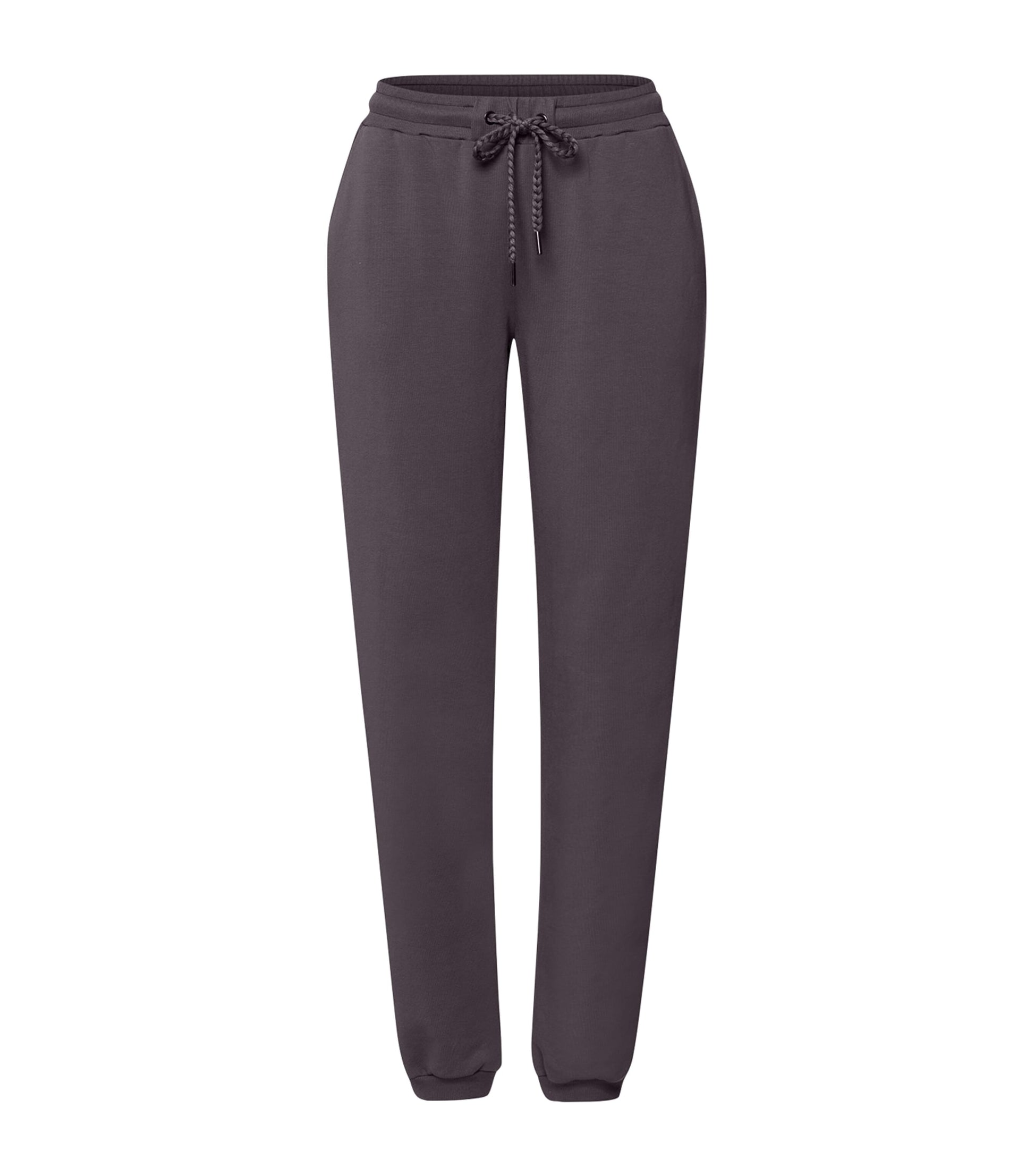 Black Organic Cotton-Blend Natural Living Long Trousers