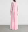 Givenchy Pink Silk Balloon-Sleeve Maxi Dress