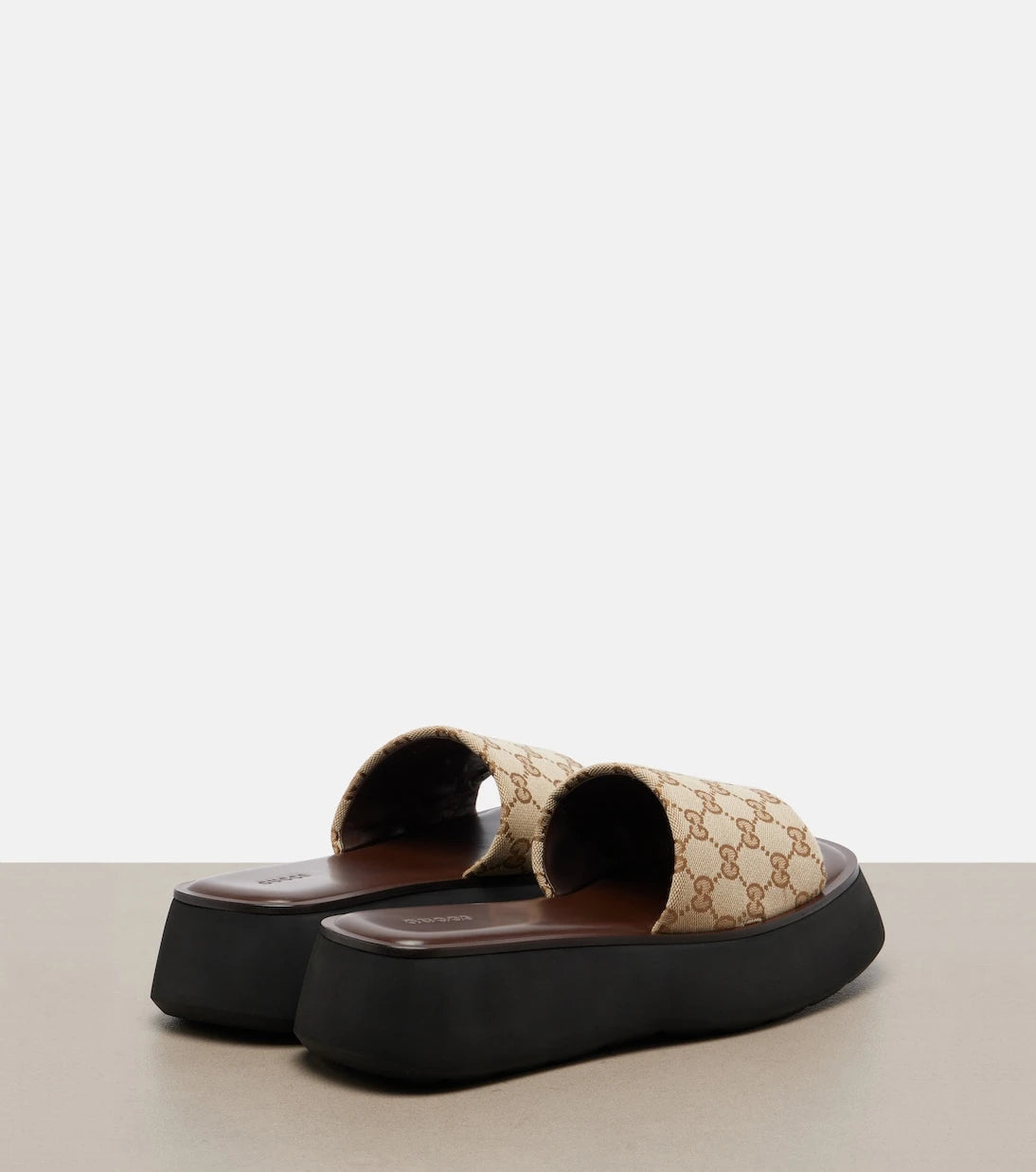 Gucci - GG canvas platform slides