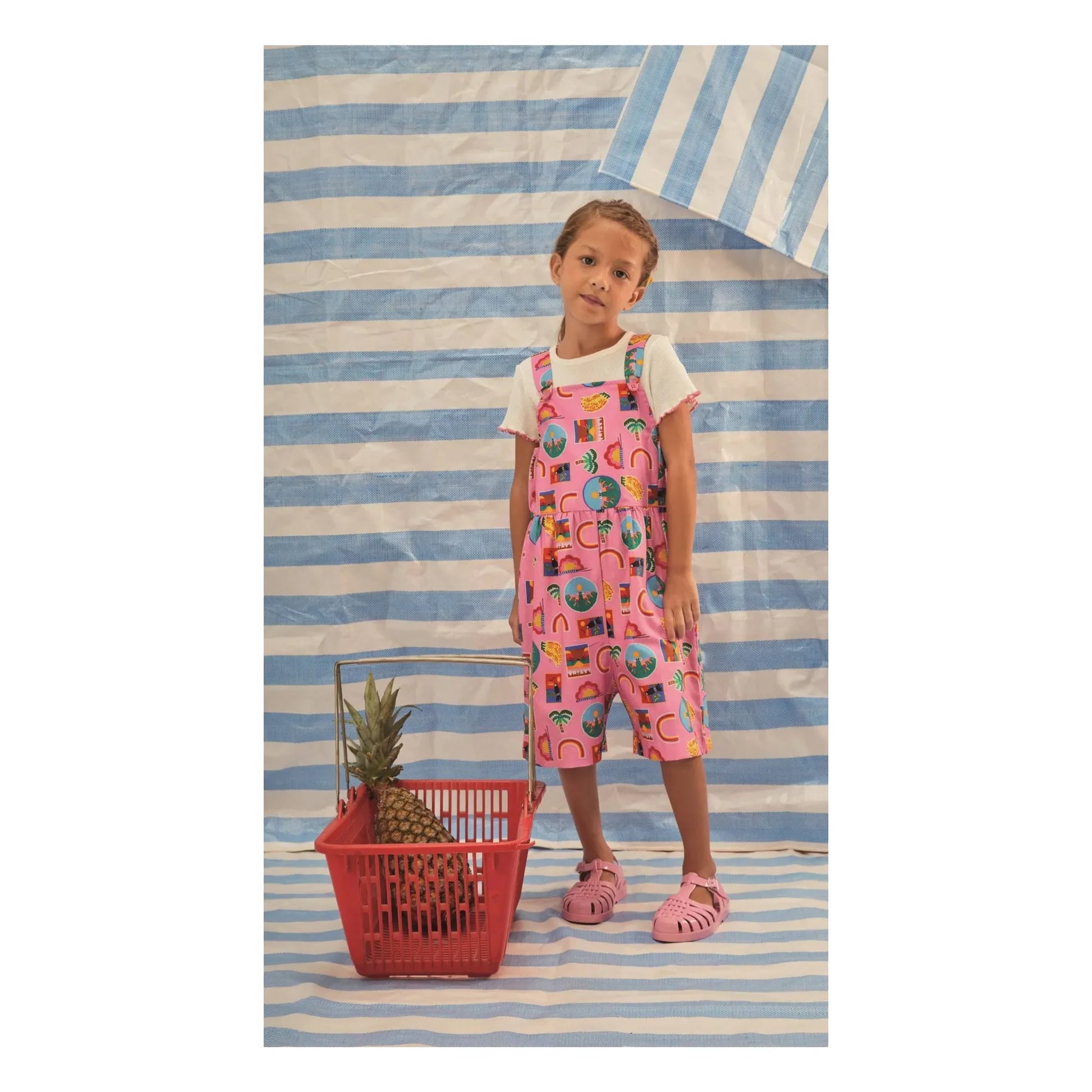 Fabula - Rainbow overalls | Pink