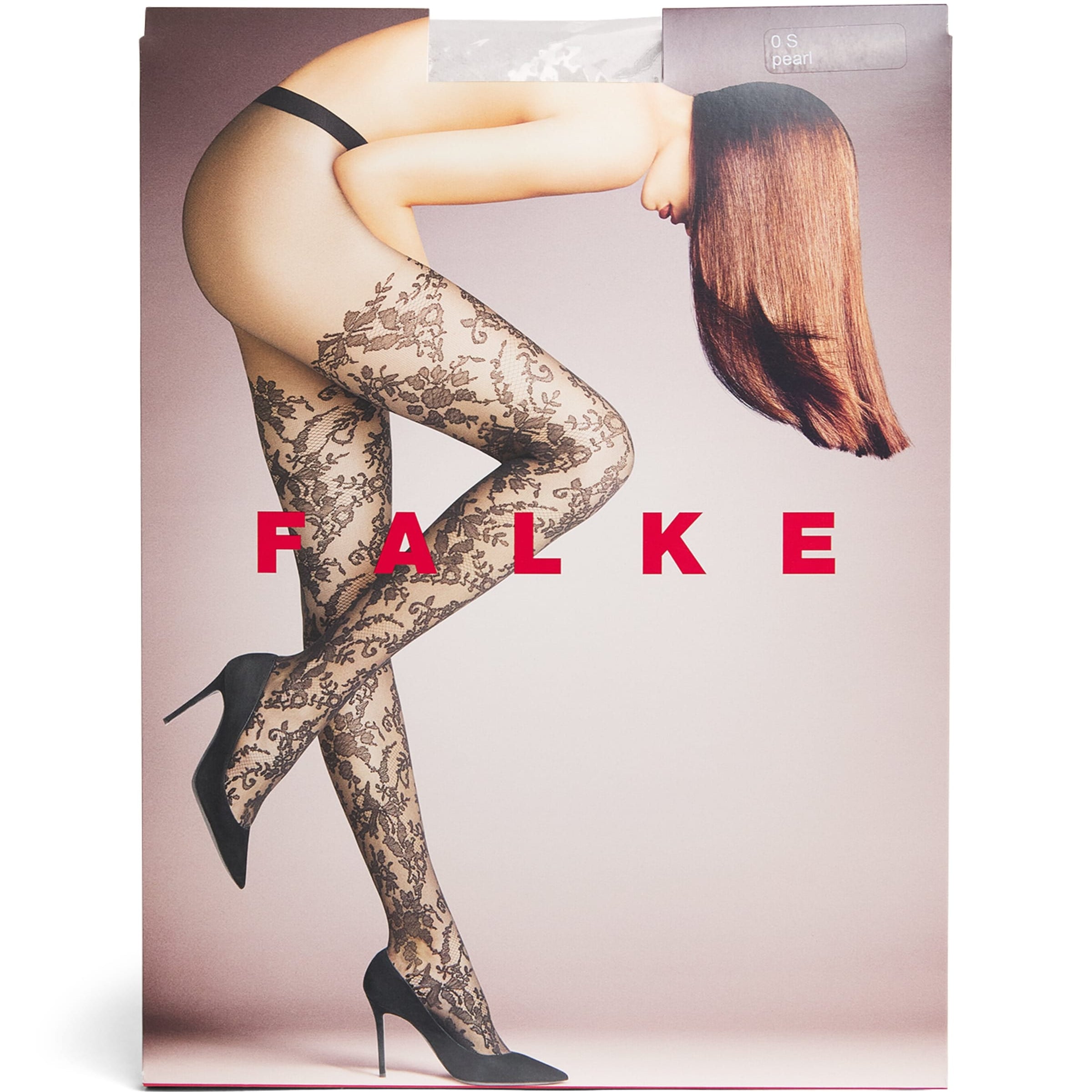 Falke White Floral Lace Tights