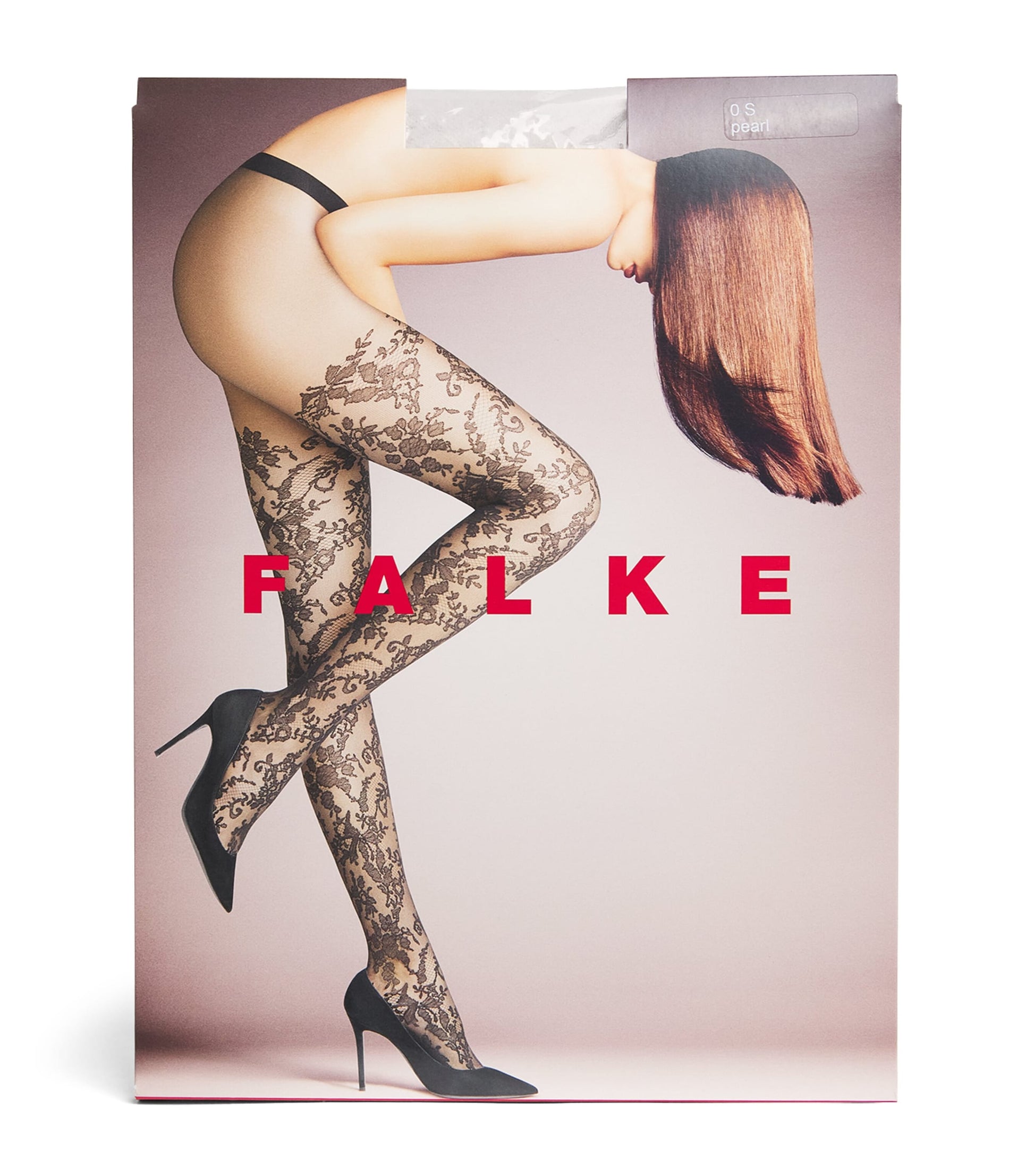 Falke White Floral Lace Tights