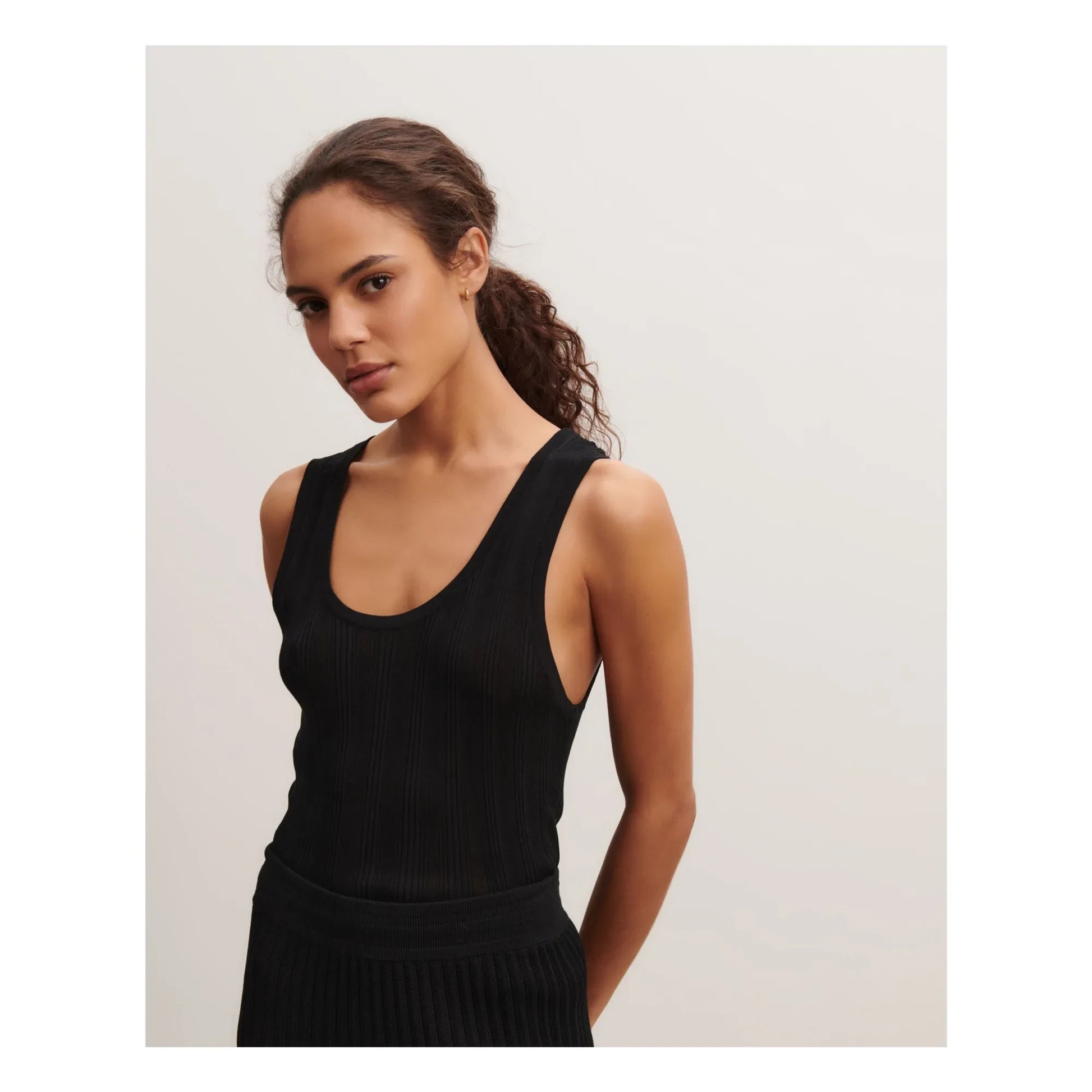 Bompard - Ribbed Tank Top | Black