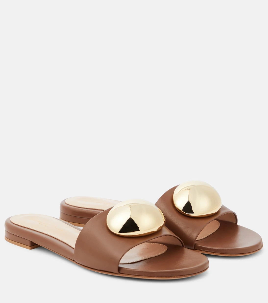 Gianvito Rossi - حذاء ميول Sphera من الجلد المزين
