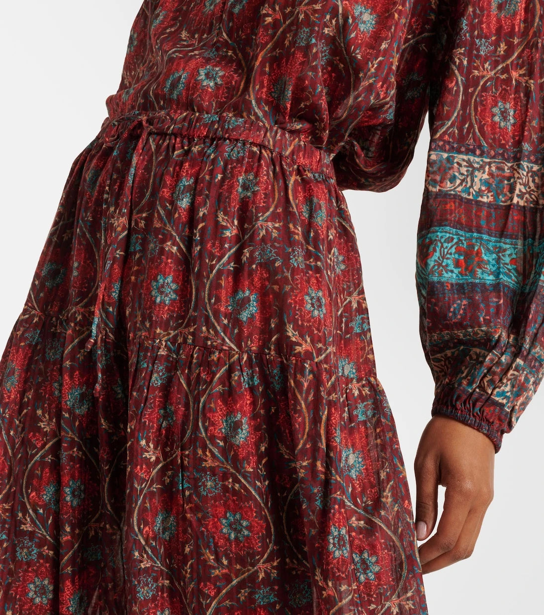 Ulla Johnson - Paige printed cotton-blend midi skirt
