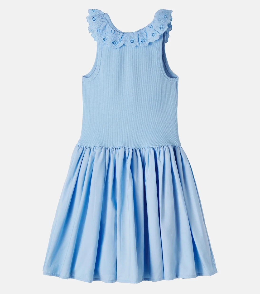 Molo - Croco embroidered cotton-blend dress