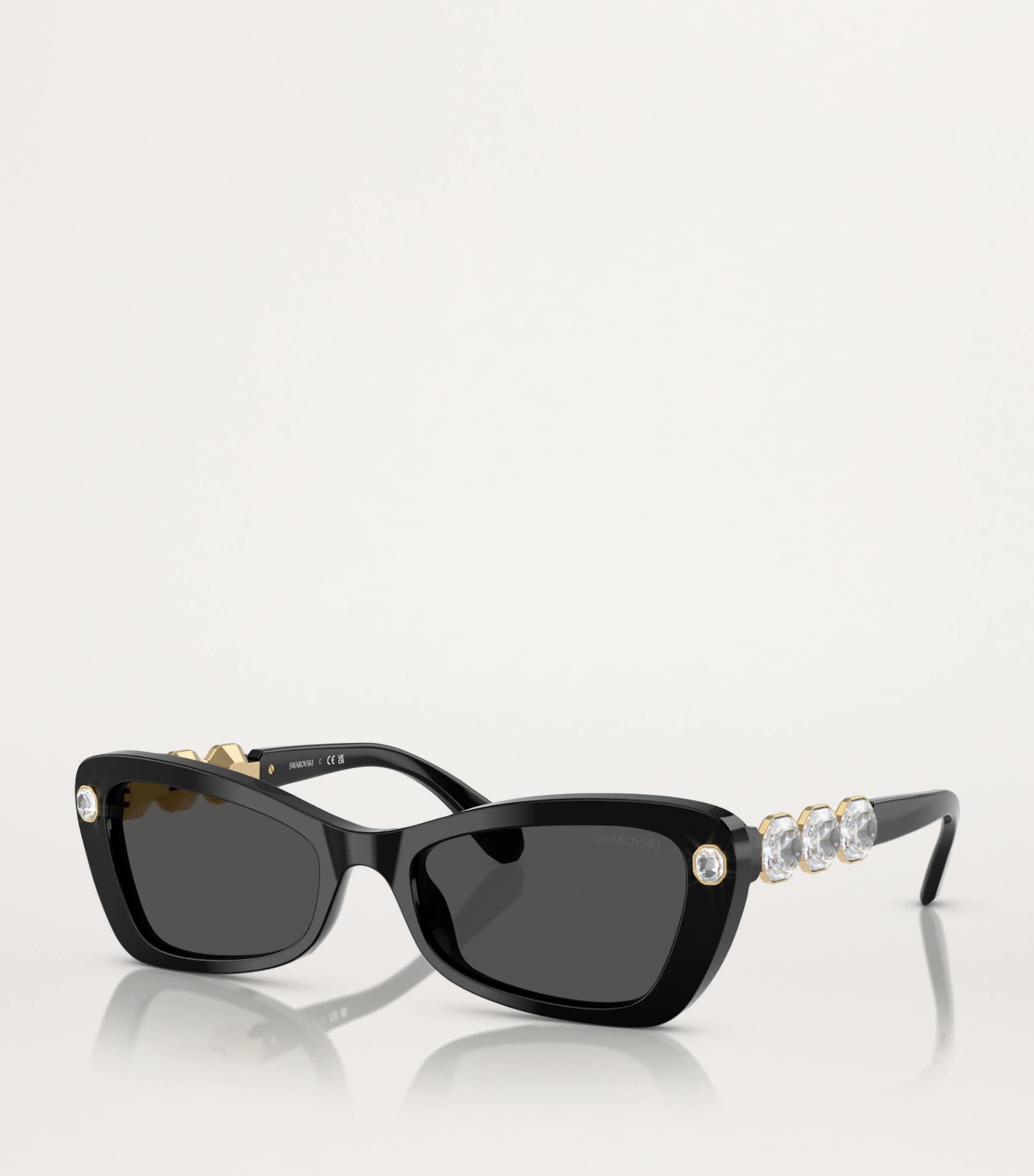 Swarovski Black Acetate SK6033 Sunglasses
