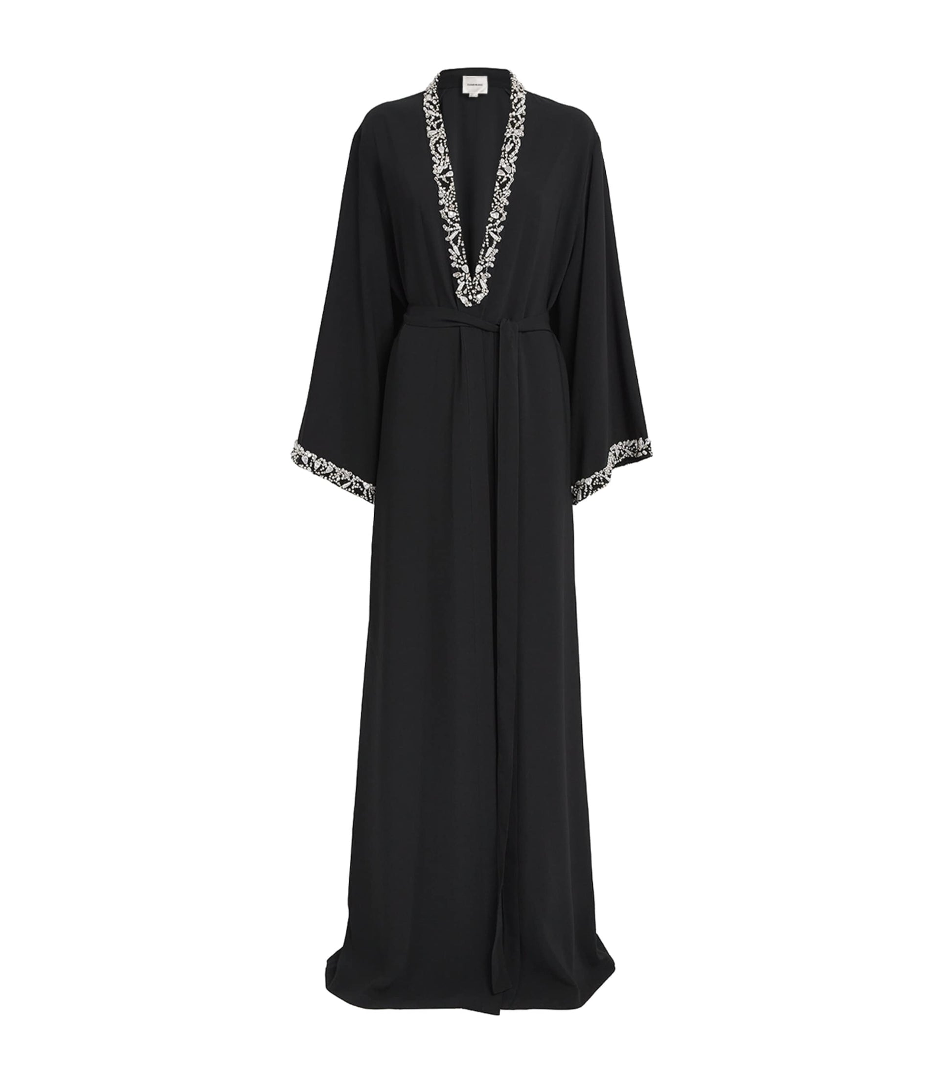 Zuhair Murad Black Pearl-Embellished Robe