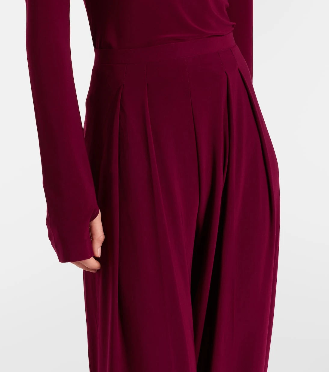 Norma Kamali - Pleated wide-leg pants