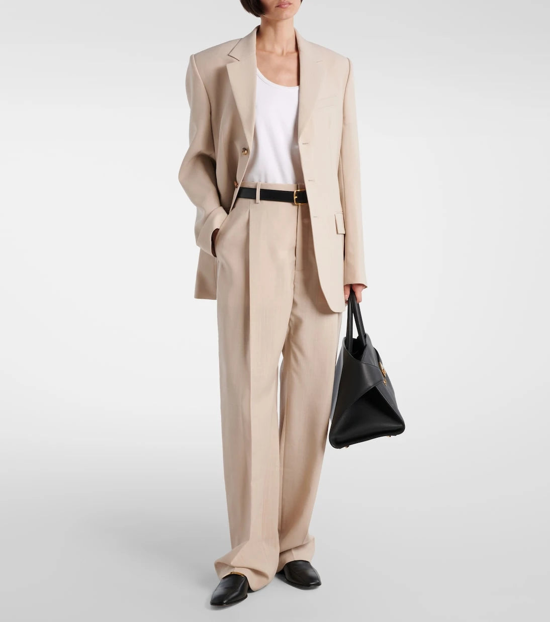 Wardrobe.NYC - Mid-rise wool straight pants
