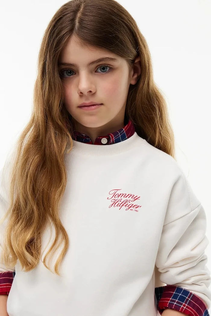 Pamuklu çocuk sweatshirt