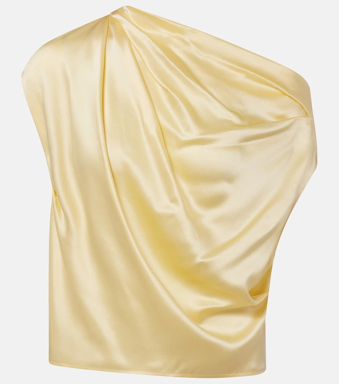 The Sei - Draped silk satin top
