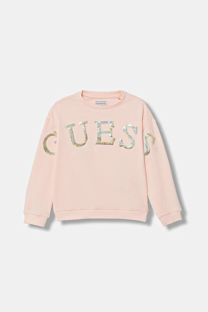 Детски памучен суичър Guess