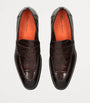 Crocodile Skin Duke Penny Loafers