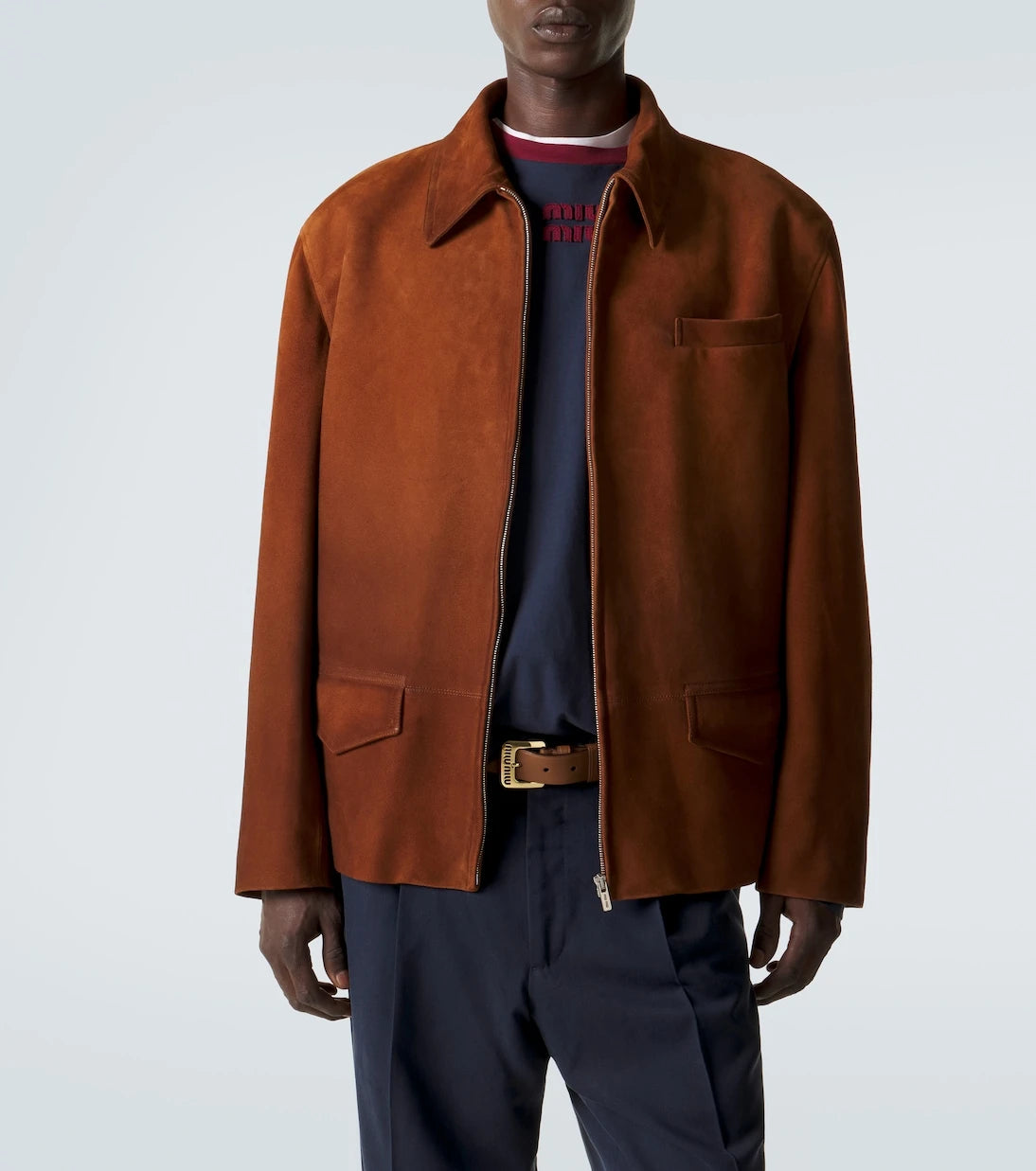Miu Miu - Suede blouson jacket