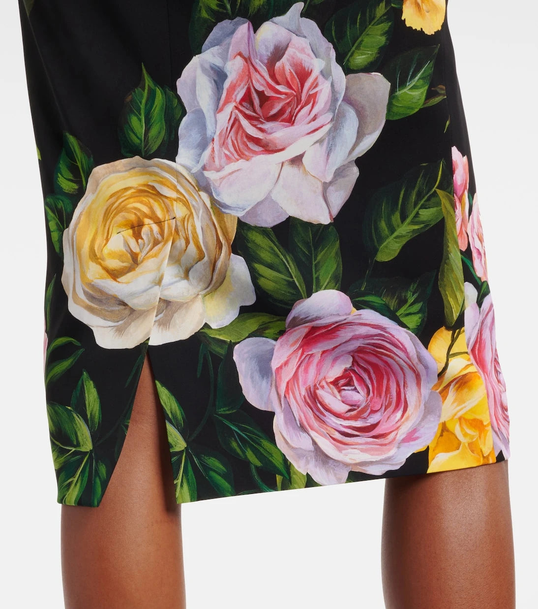 Dolce&Gabbana - Floral silk-blend midi dress