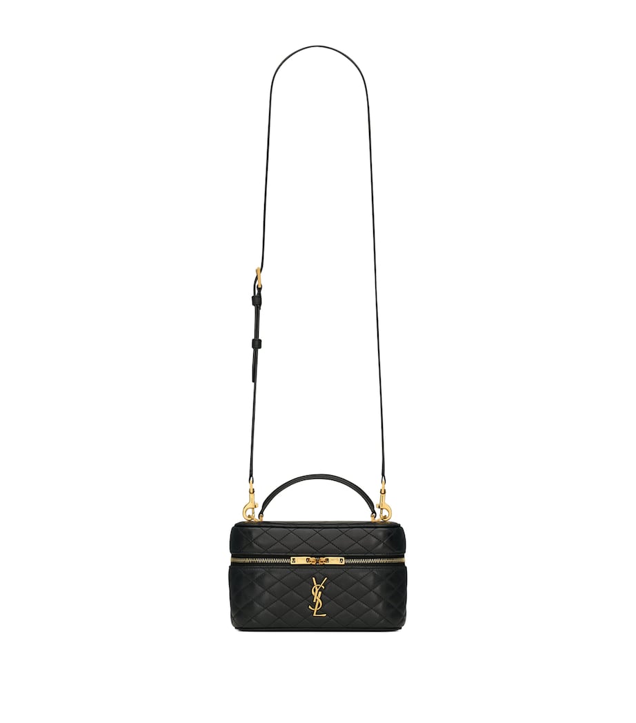 Saint Laurent Black Mini Gaby Top-Handle Bag