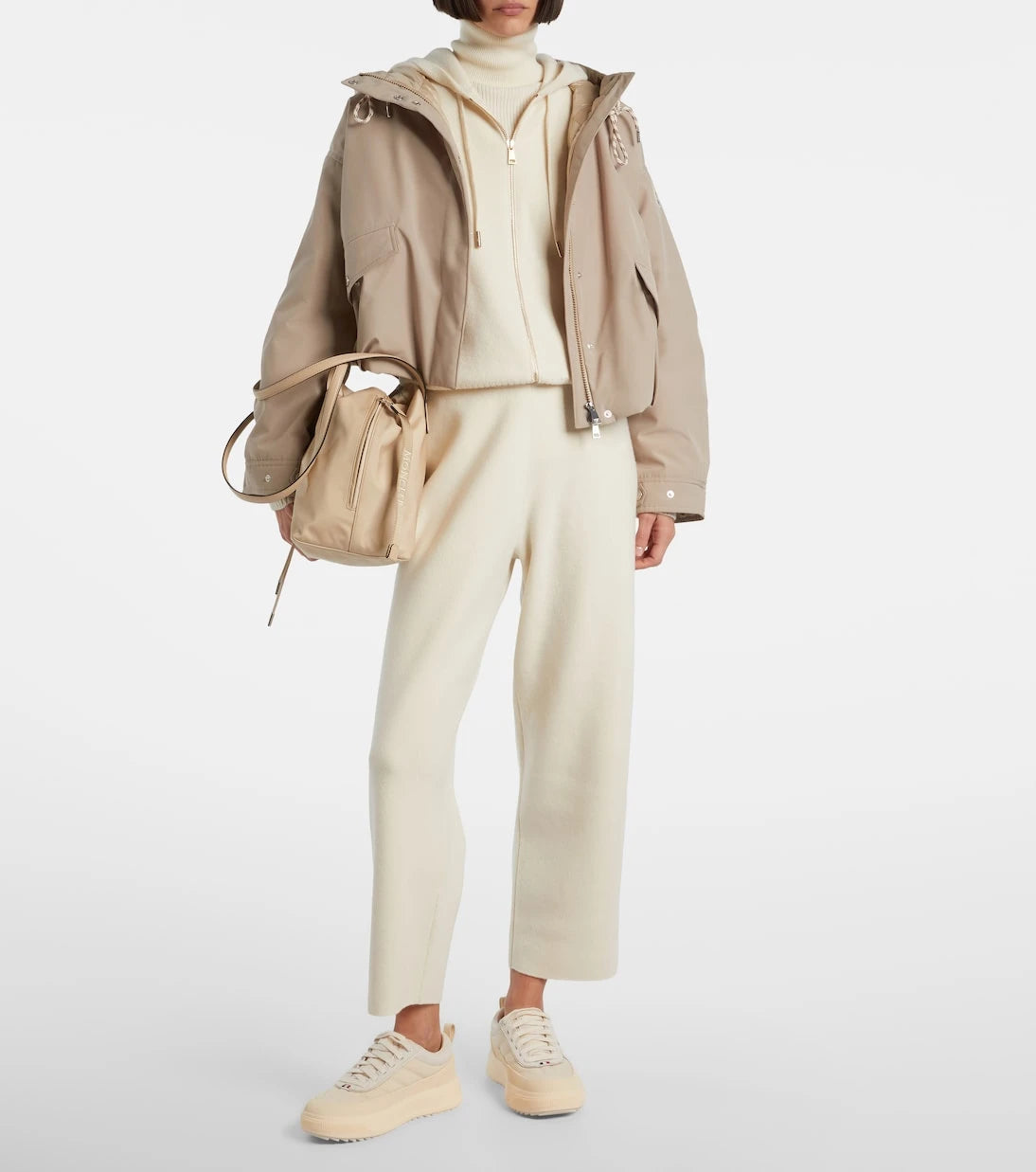 Moncler - Hooded wool and cashmere zip-up cardigan