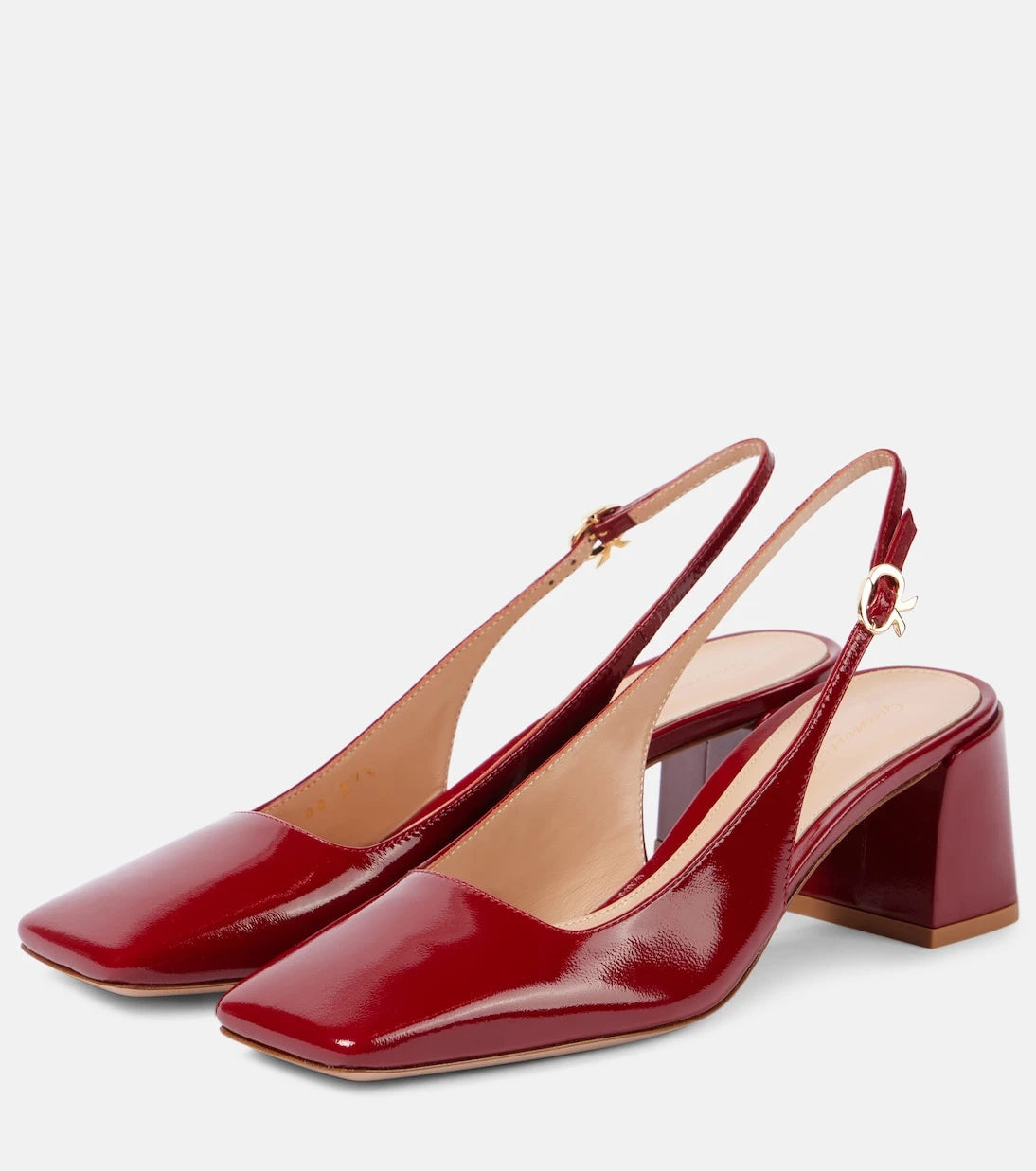 Gianvito Rossi - Freeda patent leather slingback pumps