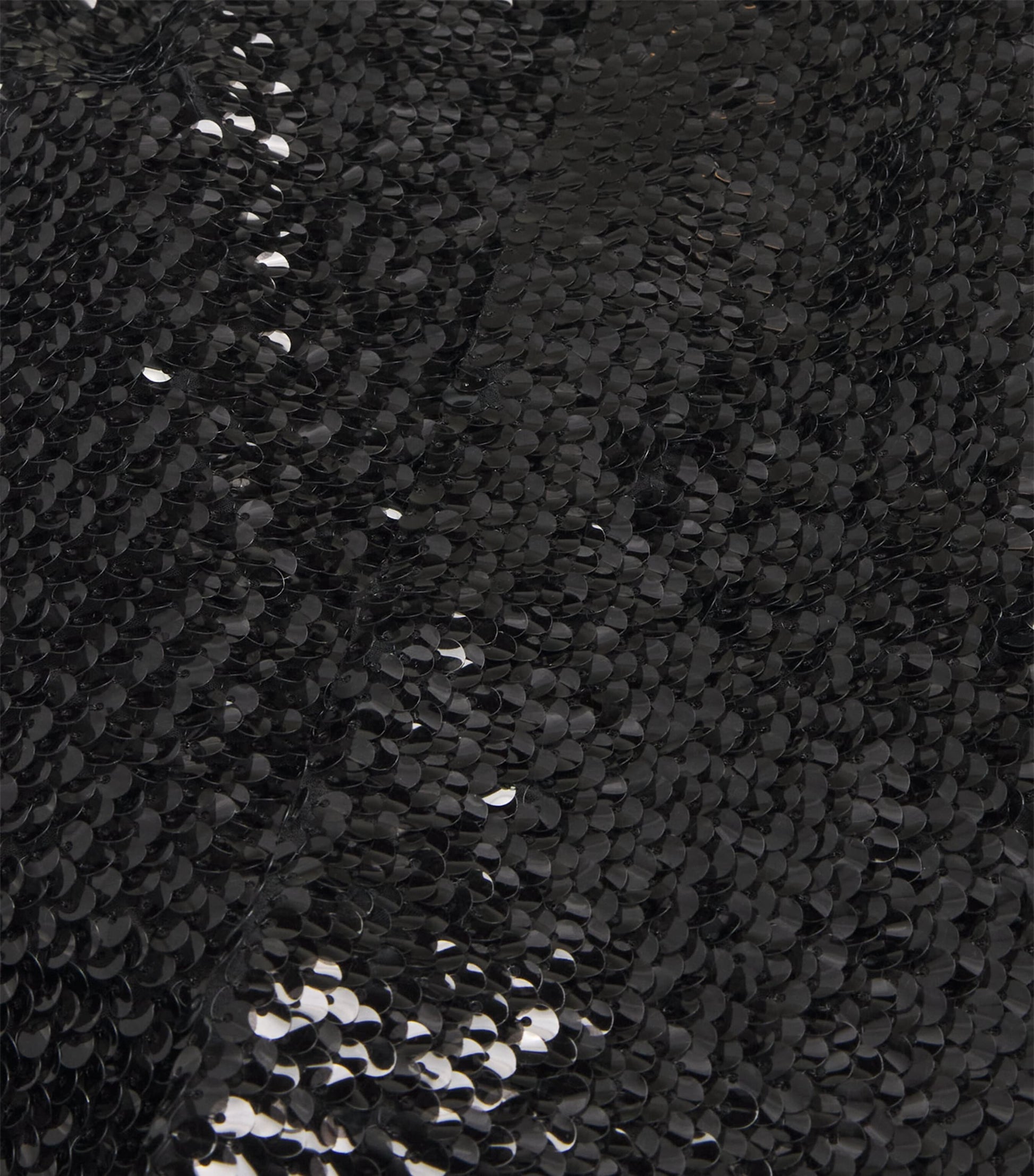 Emilia Wickstead Black Sequinned Kanji Midi Skirt