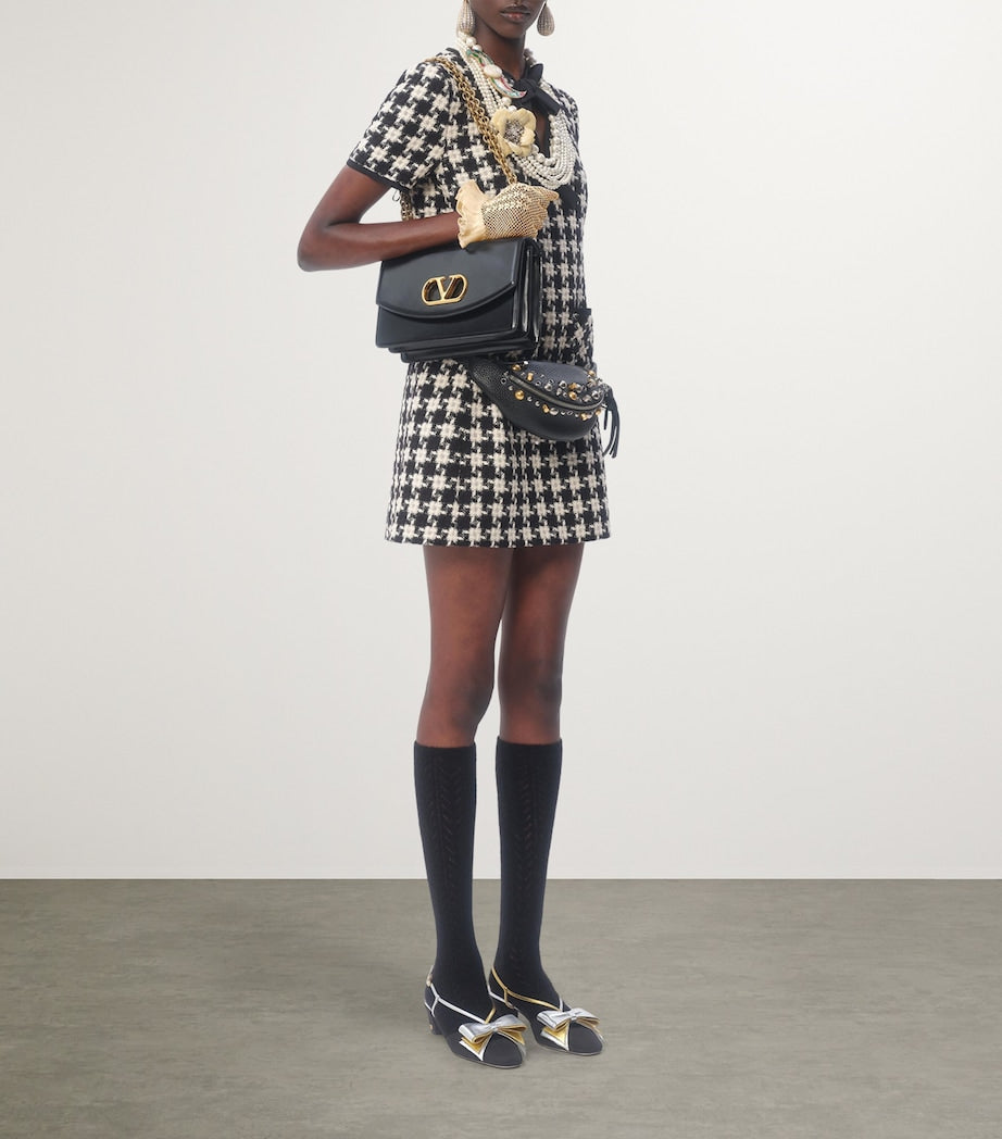 Valentino Garavani Black Leather Nellcote Belt Bag