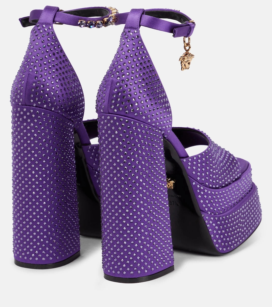 Versace - Medusa Aevitas embellished platform sandals