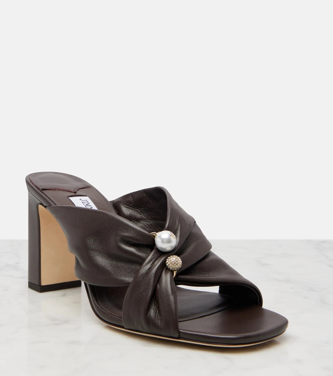 Jimmy Choo - Rafi embellished leather mules