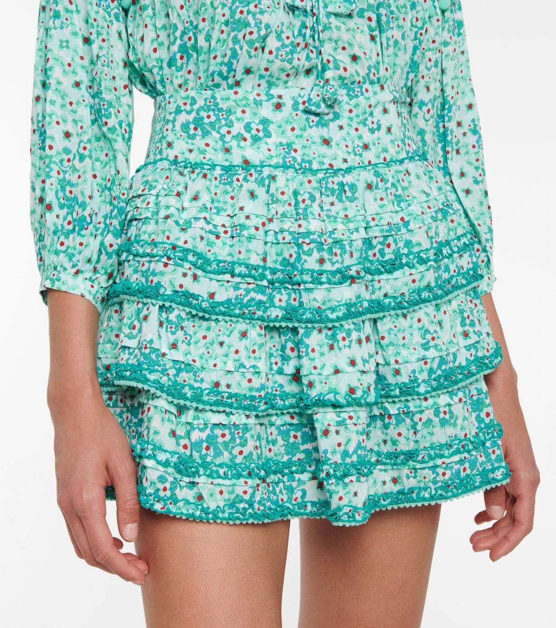 Poupette St Barth - Bibi floral high-rise miniskirt