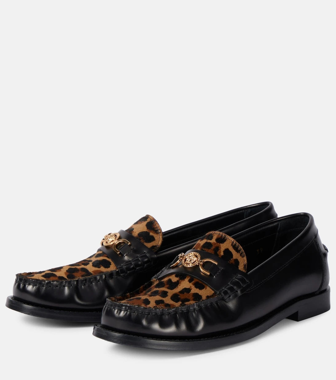 Versace - Medusa '95 leopard-print loafers