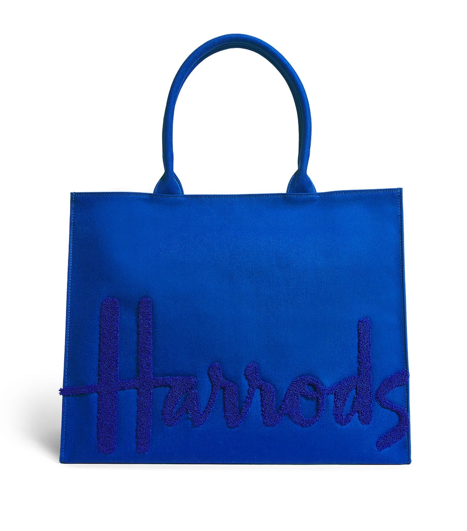 Large Cotton Logo Tote Bag