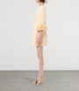 Valentino Nude Crepe Couture Mini Dress